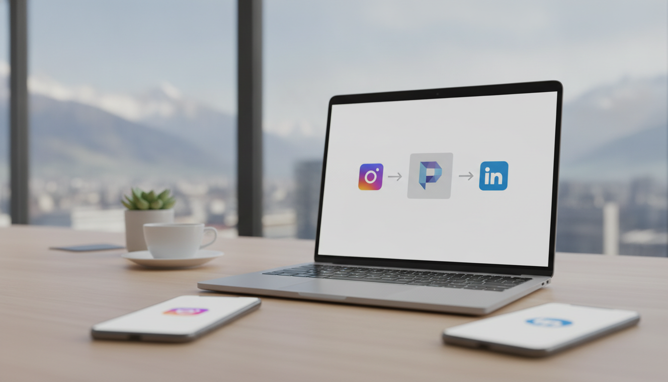 Instagram & LinkedIn gleichzeitig posten: Publy macht's leicht